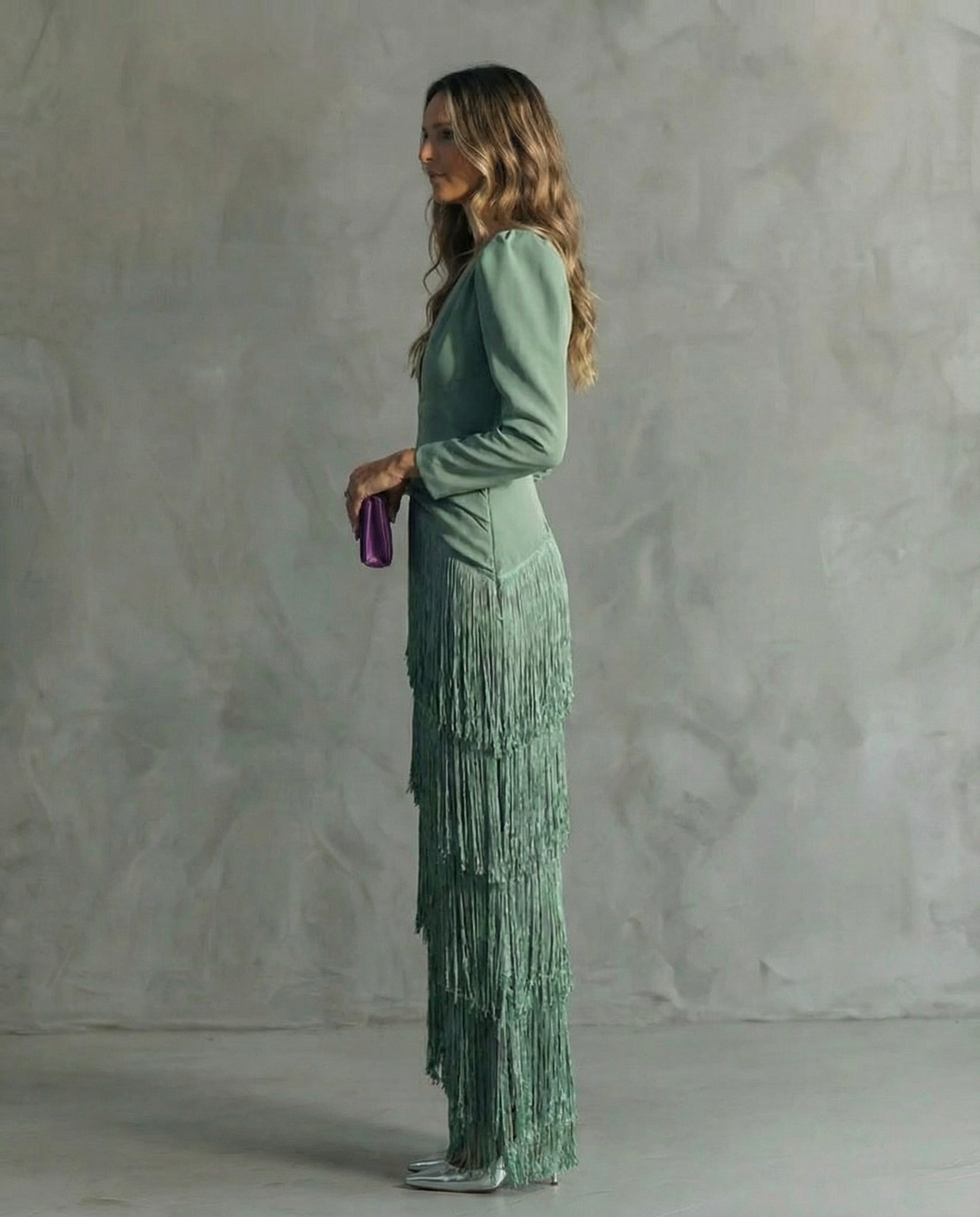 Giselle | Fringed Evening Dress