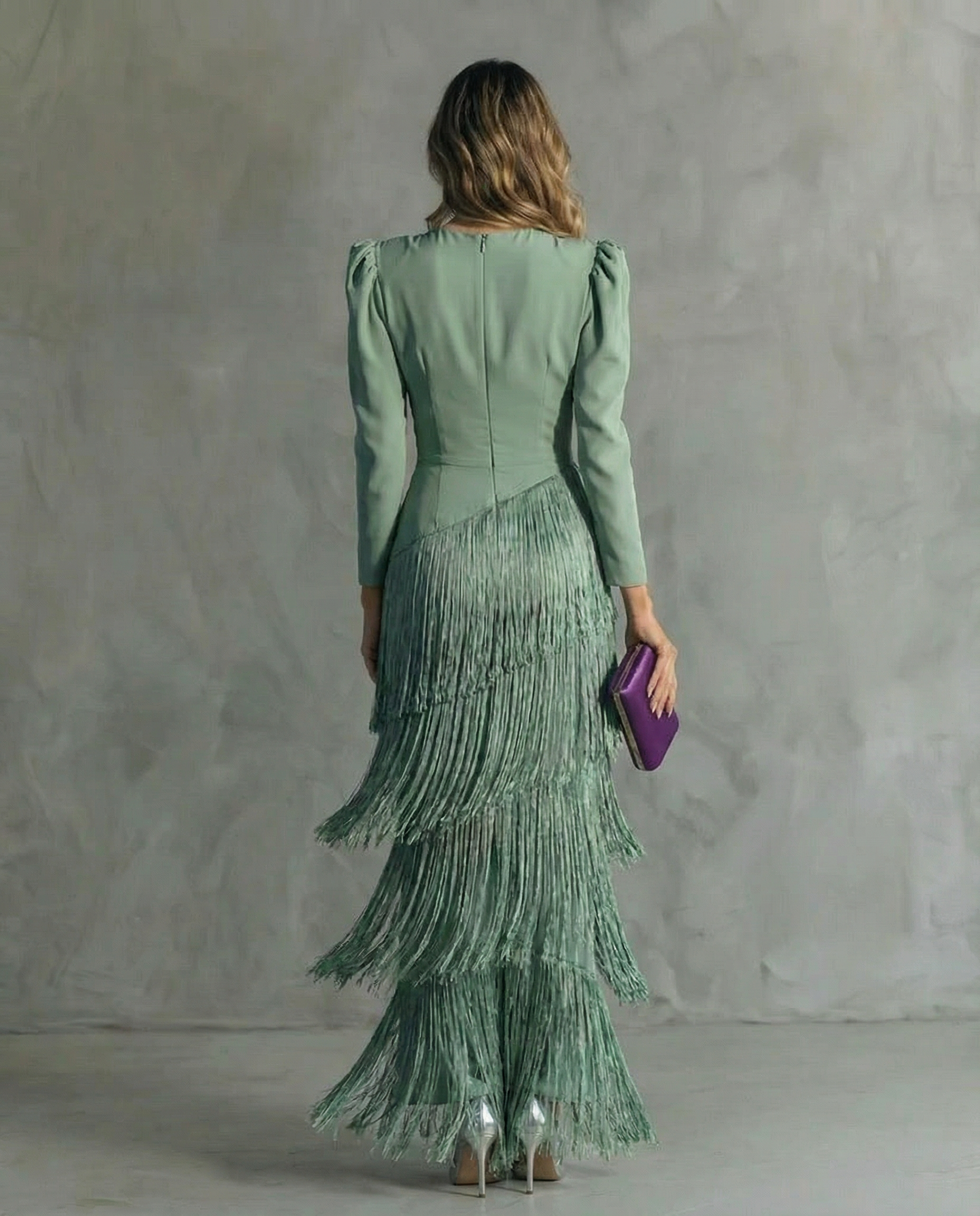 Giselle | Fringed Evening Dress