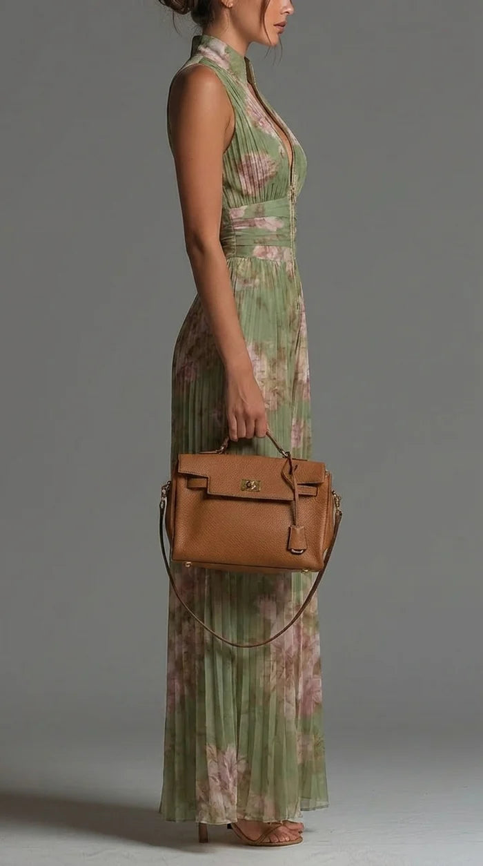 Hailey | Pleated Chiffon Jumpsuit