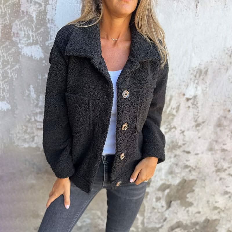 Sutton | Soft Winter Coat with Lapel Collar