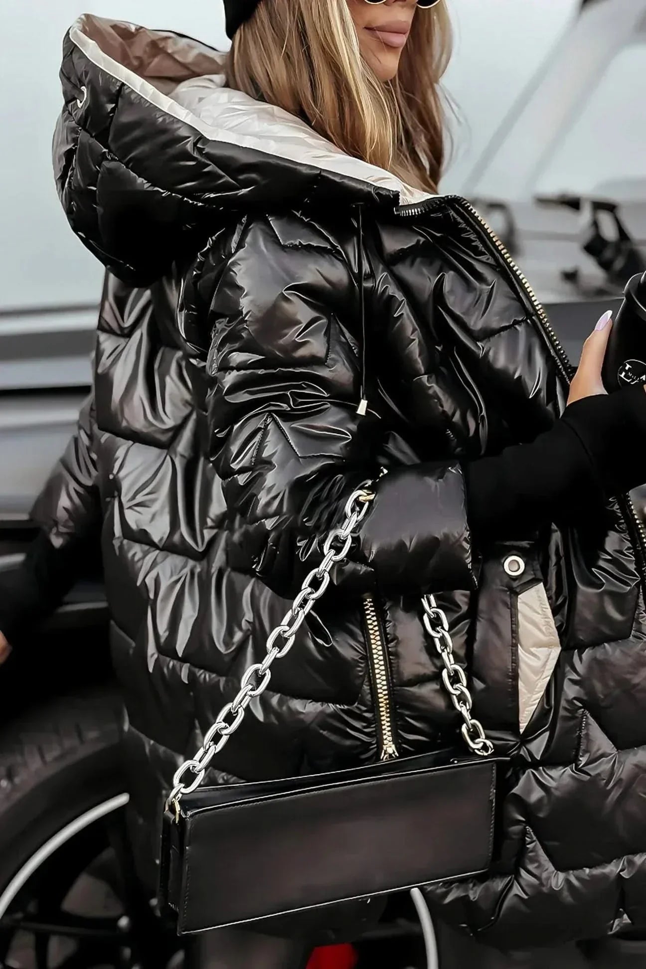 Fleur | Padded Hooded Statement Overcoat