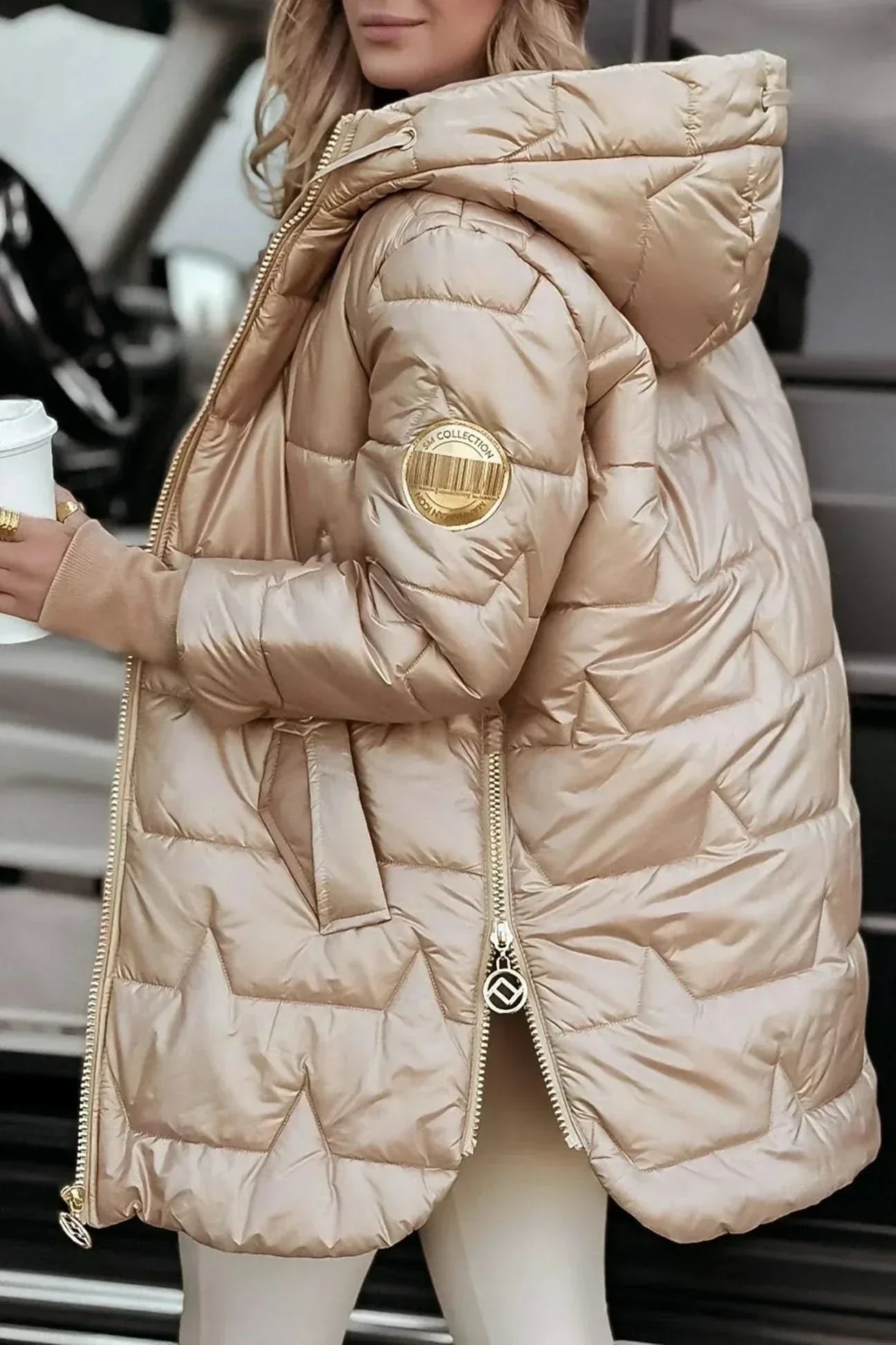 Fleur | Padded Hooded Statement Overcoat