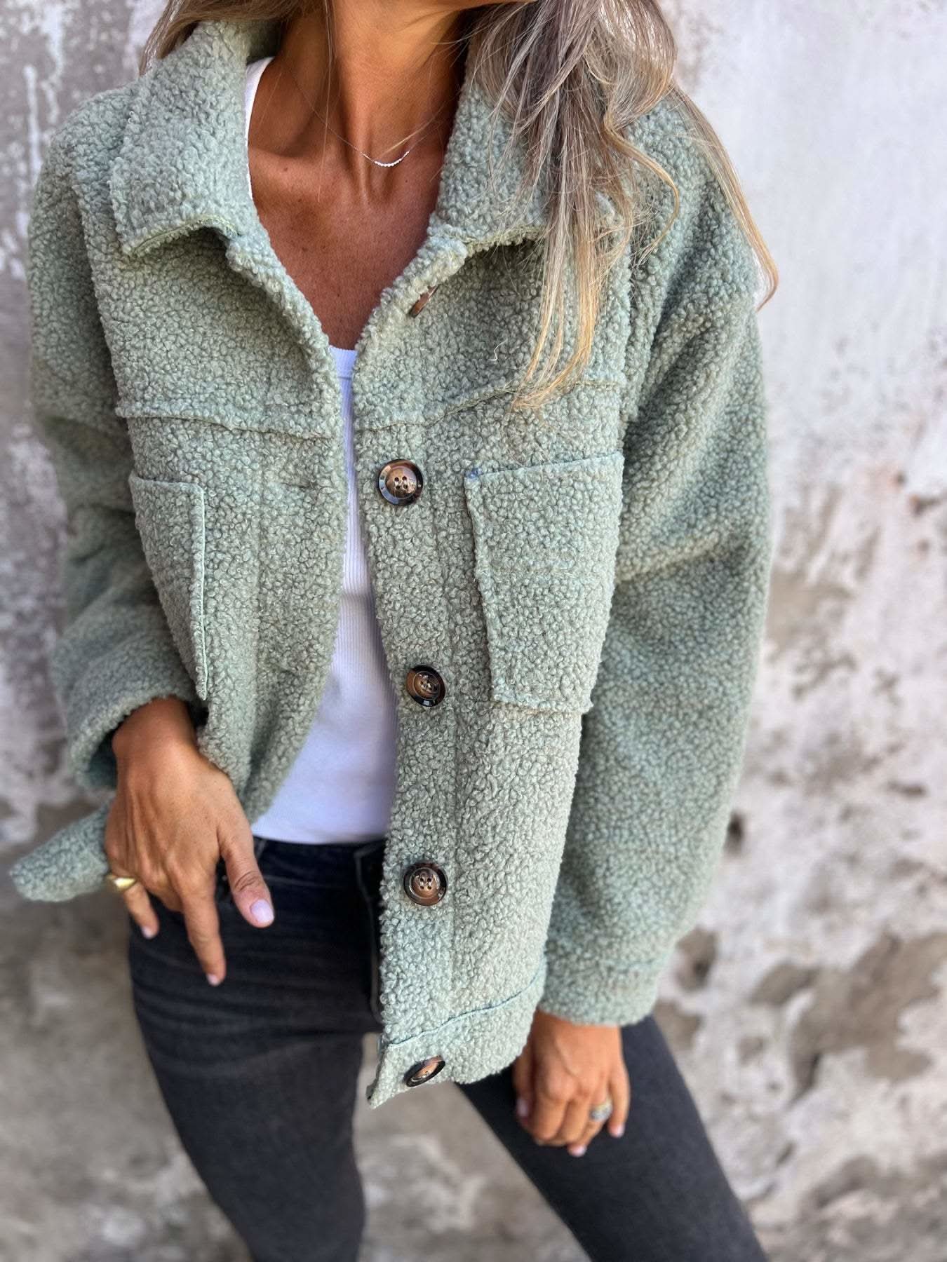 Sutton | Soft Winter Coat with Lapel Collar