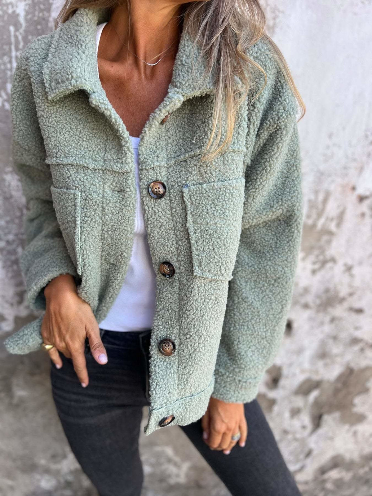Sutton | Soft Winter Coat with Lapel Collar