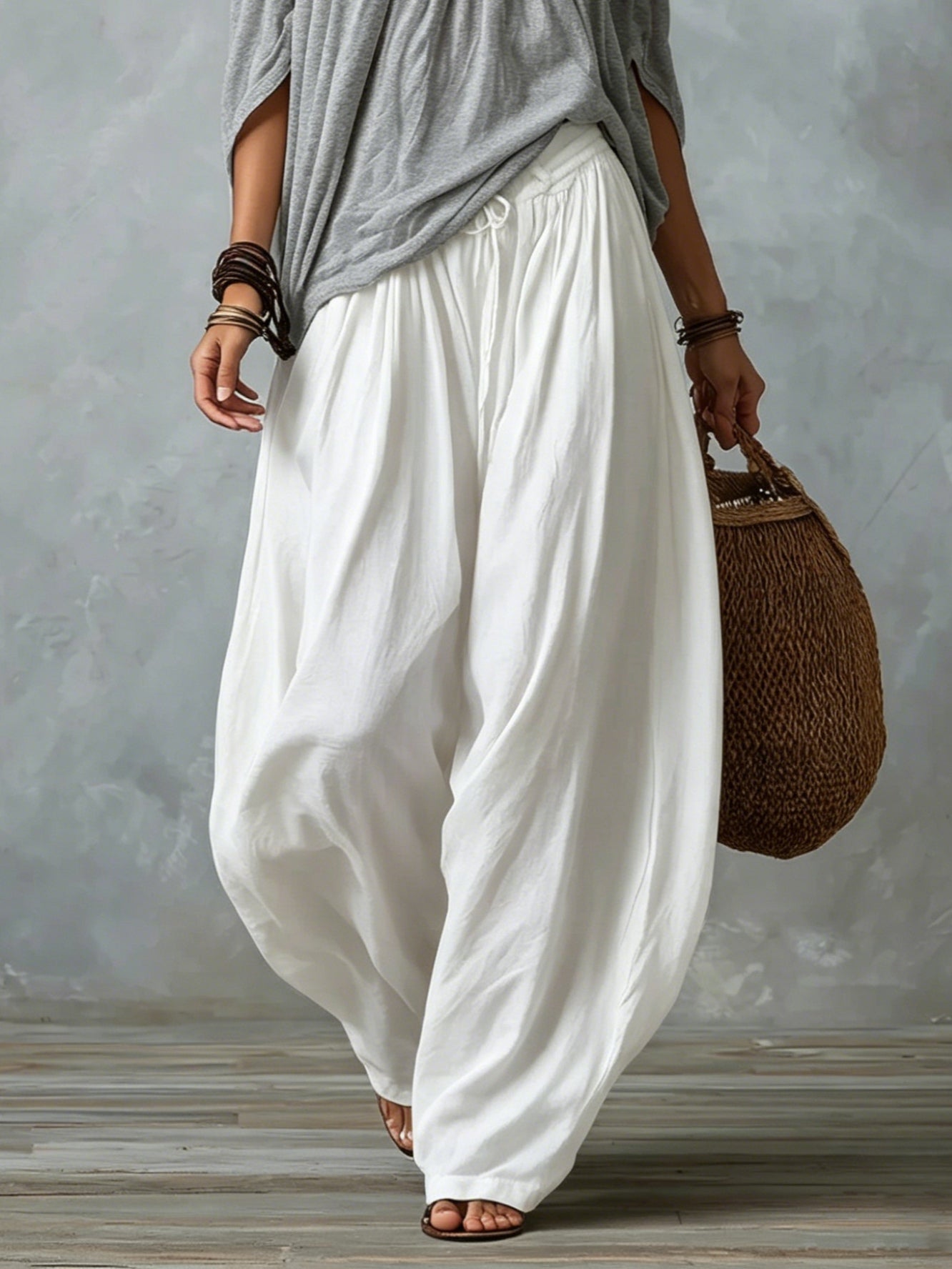 Morgane | Off-Shoulder Top & Wide-Leg Trouser Two-Piece Set