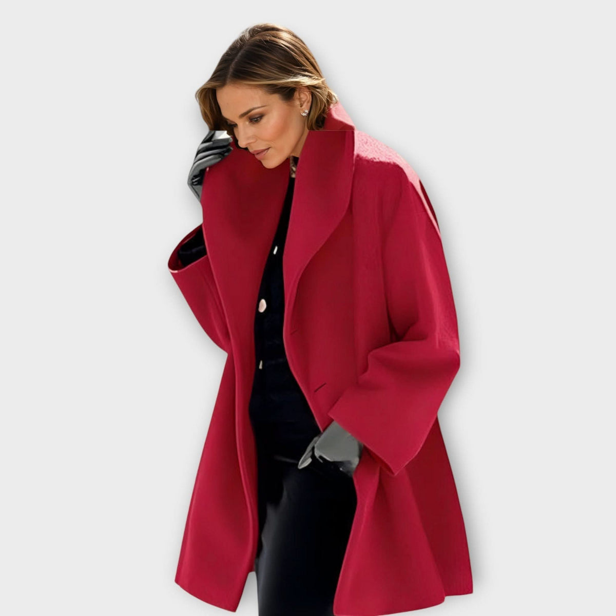 Emma | Windproof Wool Jacket with Shawl Collar