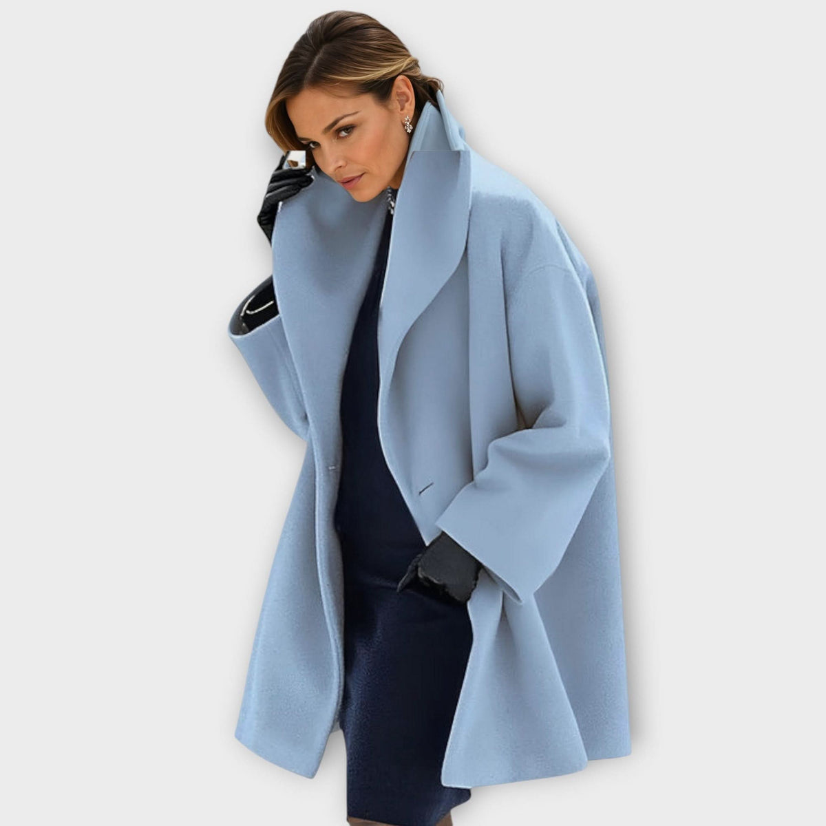 Emma | Windproof Wool Jacket with Shawl Collar