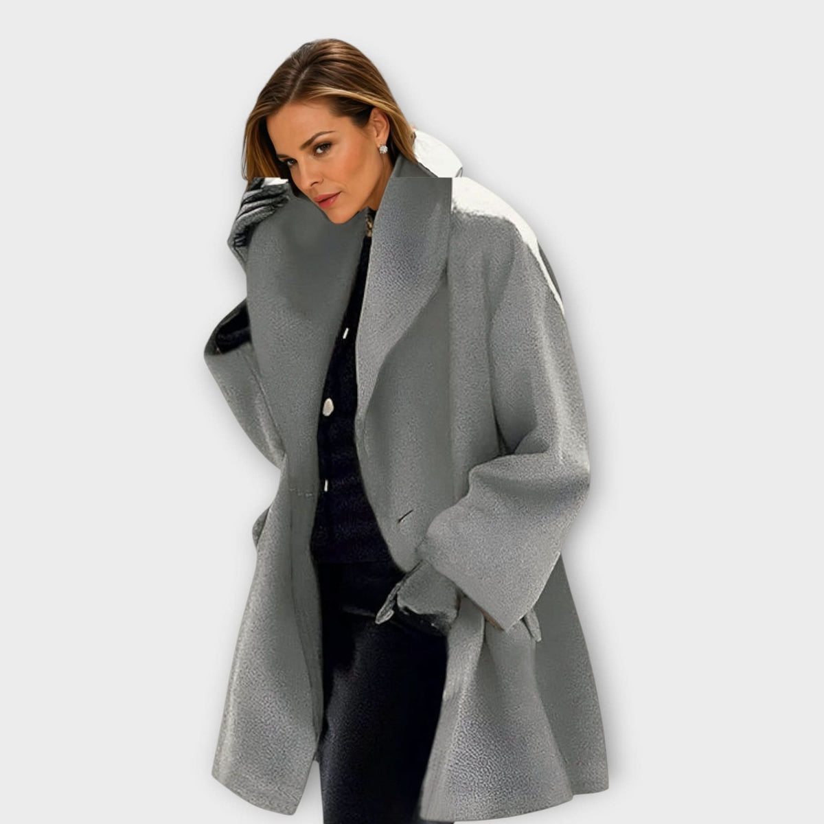 Emma | Windproof Wool Jacket with Shawl Collar