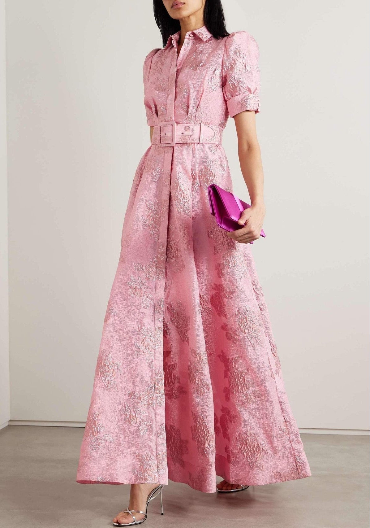 Anneliese | Belted Floral Gown