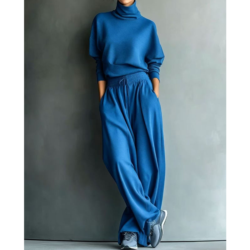 Dorothy | Turtleneck Wide-Leg Two-Piece Set