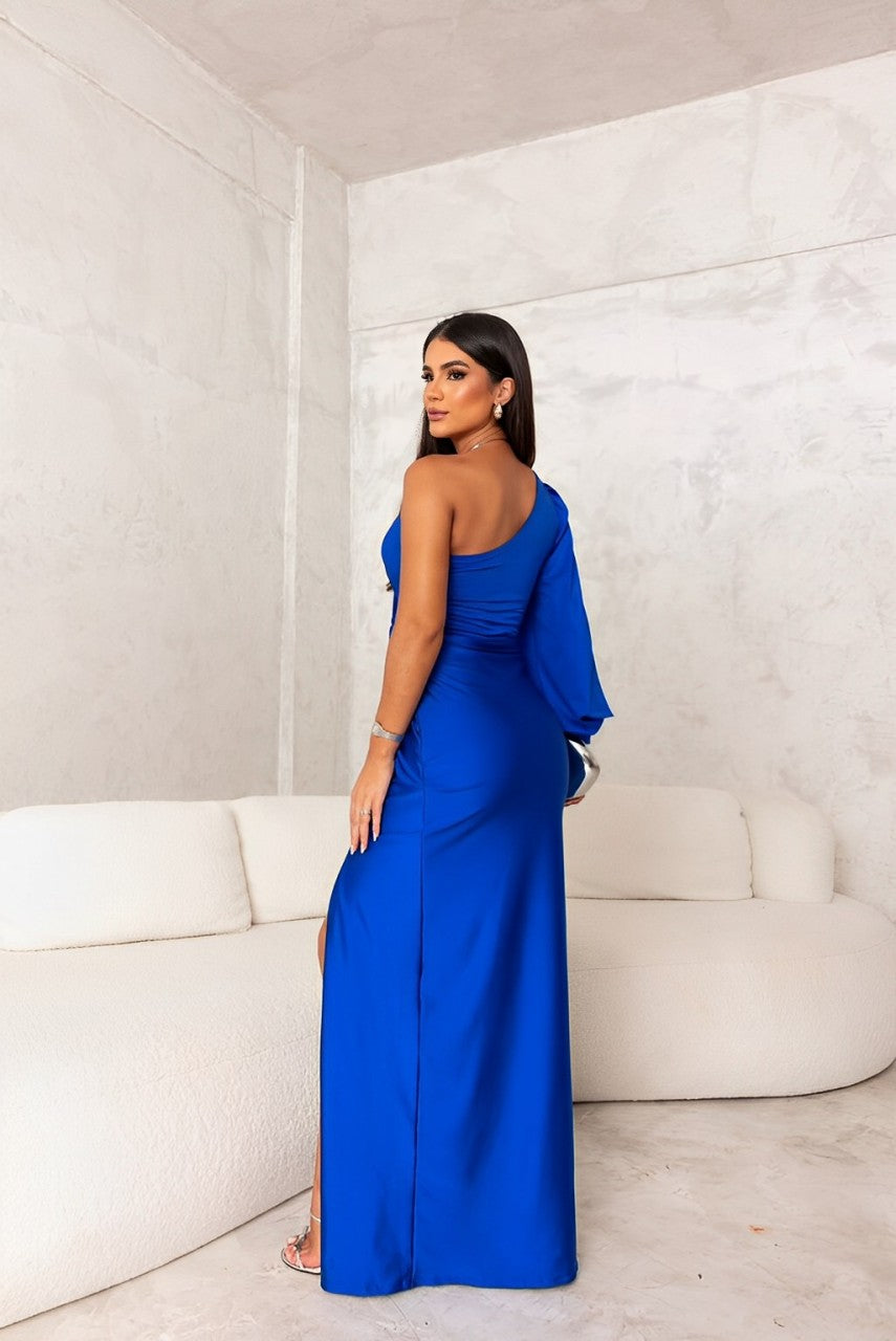 Clementine | Draped One-Shoulder Evening Gown